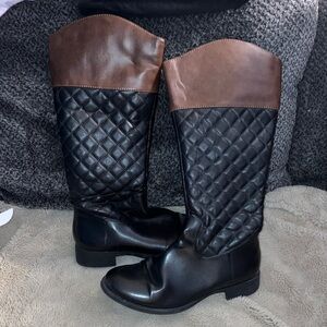 🧜‍♀️ Apt 9 Quilted Tall Riding Boots, Size 8.5